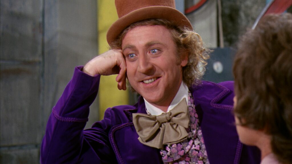 Gene Wilder as Willy Wonka in Willy Wonka and the Chocolate Factory