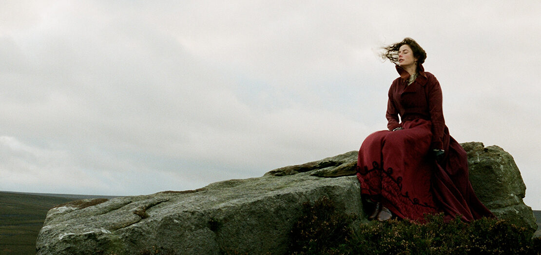 Kaya Scodelario as Catherine Earnshaw in Wuthering Heights movie, adapted from Emily Bronte's novel