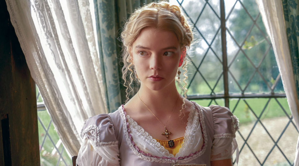 Anya Taylor Joy as Emma in an book-to-screen adaptation of Jane Austen's Emma