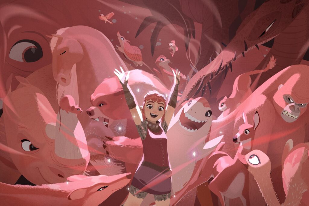A Still from the Animated TV show, Nimona